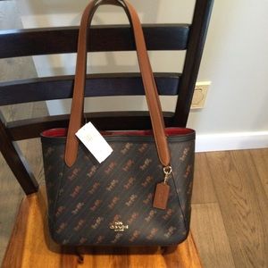 Coach Horse and Carriage Tote NWT